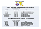 Tentative 2024 Maryland State All Star Tournament Dates & Host Sites
