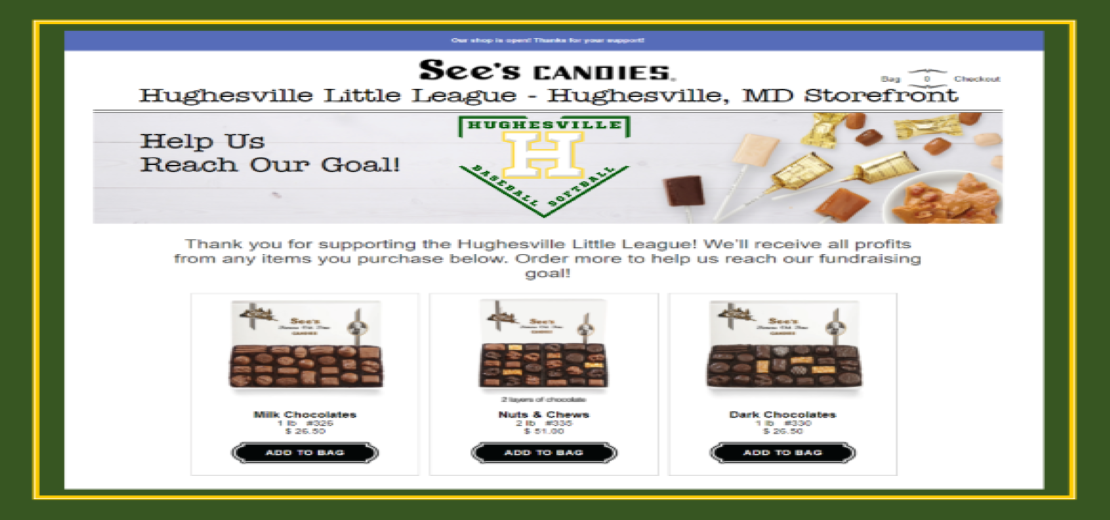 HLL SEE'S CANDY FUNDRAISING SHOP
