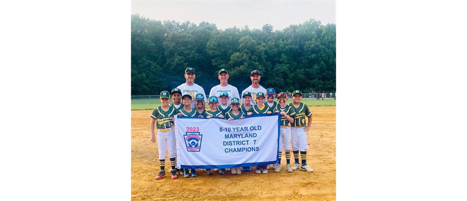 2023 Maryland District 7 Champions 8-10 Year Old Baseball