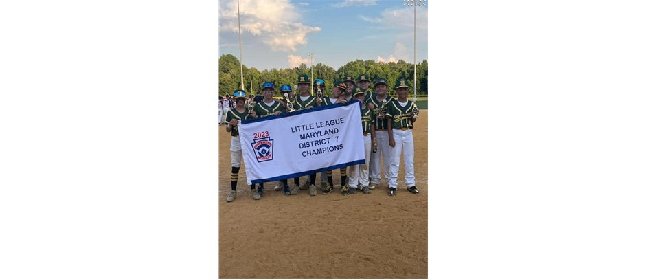 2023 Maryland District 7 Champions 10-12 Year Old Baseball